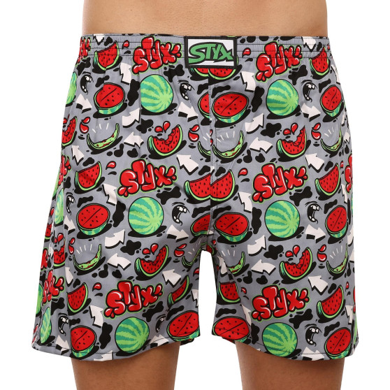 3PACK Sov boxershorts för herrar Styx flerfärgad (3DTP13119)