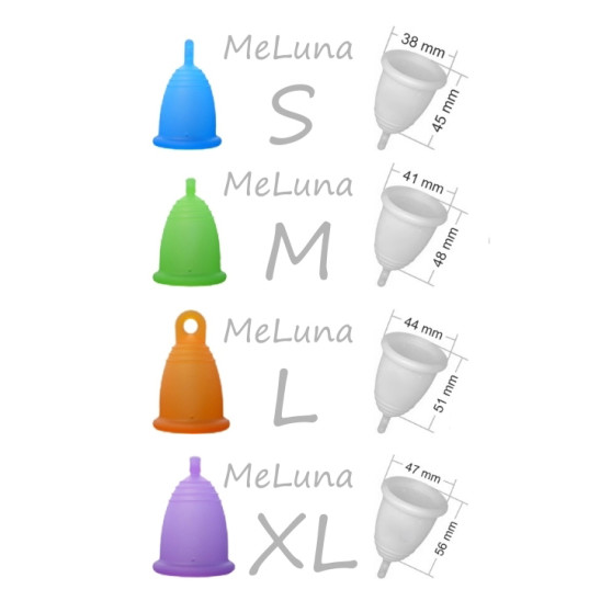 Menstruationskopp Me Luna Classic S med stam lila (MELU039)