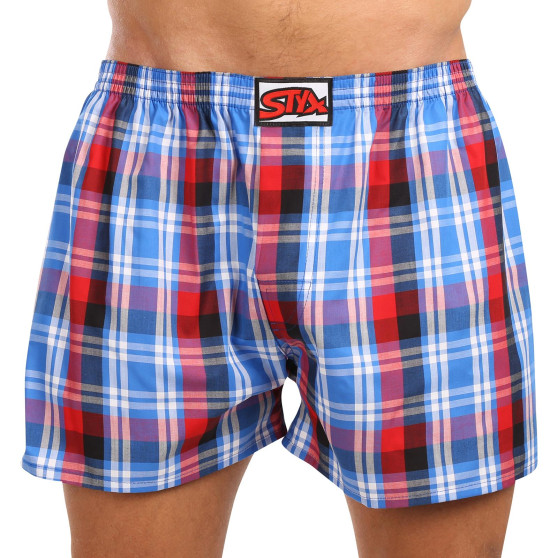 Boxershorts för herrar Styx klassisk elastisk flerfärgad (A1037)