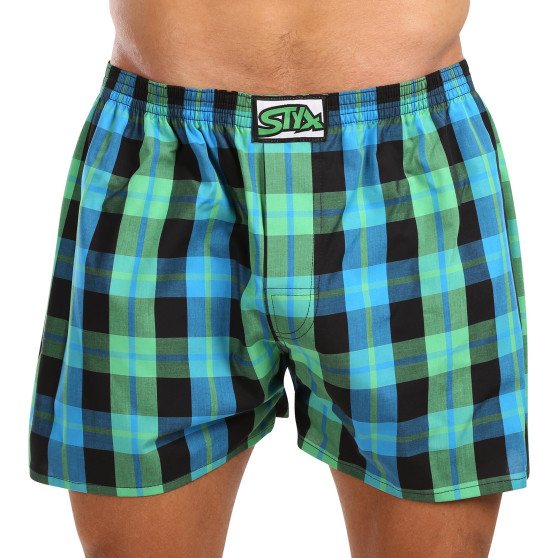 Boxershorts för herrar Styx klassisk elastisk flerfärgad (A1038)