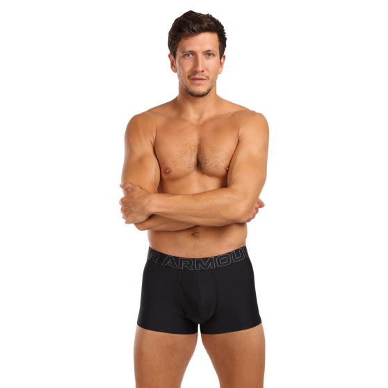 3PACK Boxershorts för herrar Under Armour svart (1383882 001)