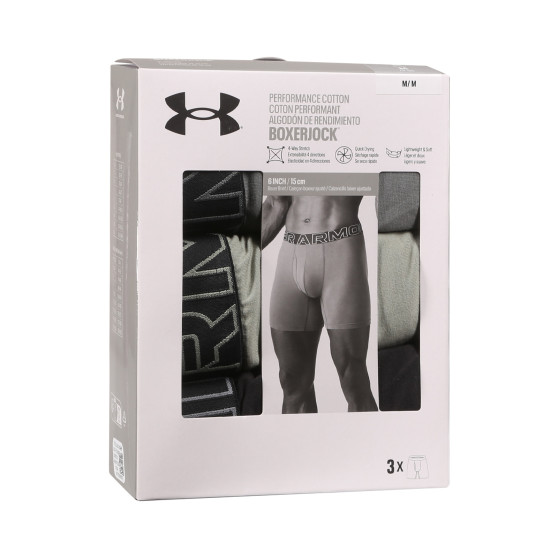 3PACK Boxershorts för herrar Under Armour multicolour (1383889 709)