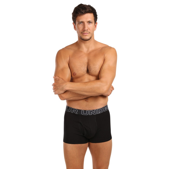 3PACK Boxershorts för herrar Under Armour svart (1383891 001)