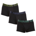 3PACK Boxershorts för herrar Under Armour svart (1383891 002)