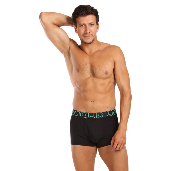 3PACK Boxershorts för herrar Under Armour svart (1383891 002)