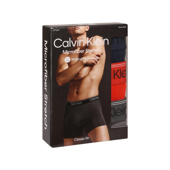 3PACK Boxershorts för herrar Calvin Klein multicolour (NB2570A-MGY)