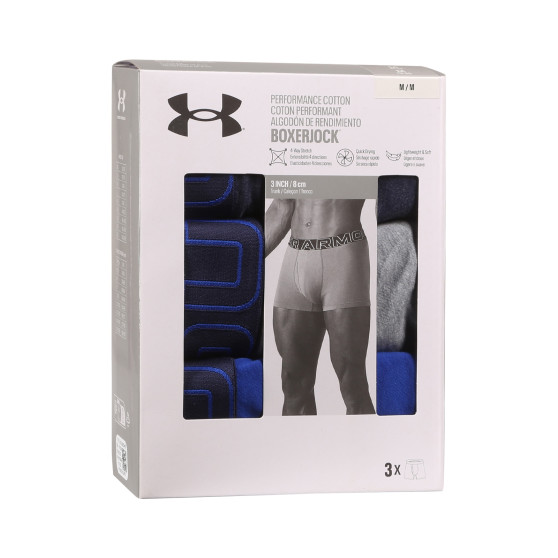 3PACK Boxershorts för herrar Under Armour multicolour (1383891 410)