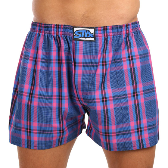 3PACK Boxershorts för herrar Styx klassisk elastisk flerfärgad (3A103123)