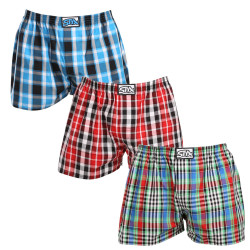 3PACK Boxershorts för herrar Styx klassisk elastisk flerfärgad (3A103456)