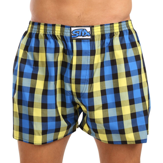 3PACK Boxershorts för herrar Styx klassisk elastisk flerfärgad (3A103789)