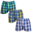 3PACK Boxershorts för herrar Styx klassisk elastisk flerfärgad (3A103890)