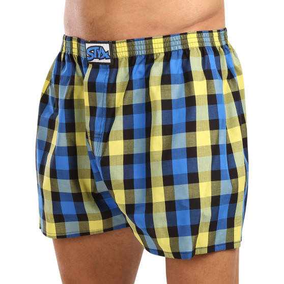 3PACK Boxershorts för herrar Styx klassisk elastisk flerfärgad (3A103890)