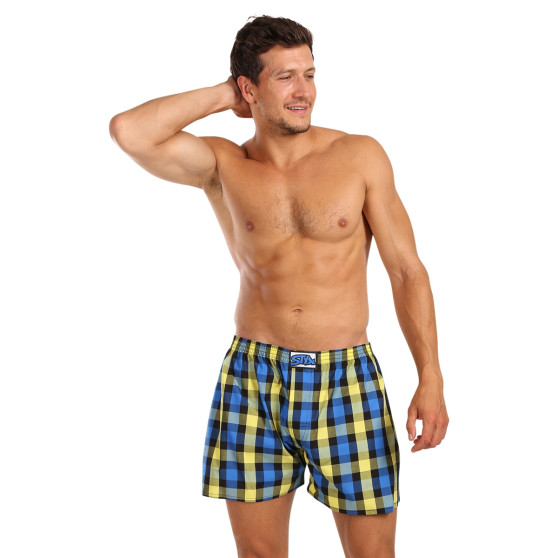 3PACK Boxershorts för herrar Styx klassisk elastisk flerfärgad (3A103890)