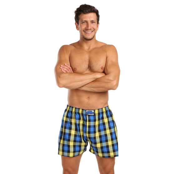 3PACK Boxershorts för herrar Styx klassisk elastisk flerfärgad (3A103890)