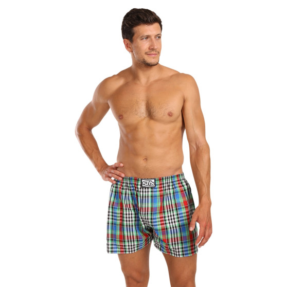 5PACK Boxershorts för herrar Styx klassisk elastisk flerfärgad (5A103640)