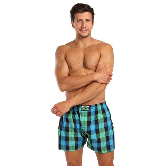 10PACK Boxershorts för herrar Styx klassisk elastisk flerfärgad (10A103140)