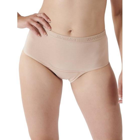 Shreddies Funktionella trosor för kvinnor mot flatulens Hi-Waist Beige (SHRED102B)