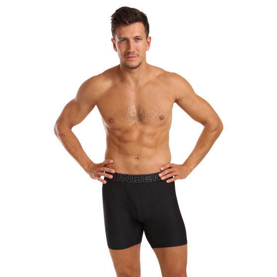 3PACK Boxershorts för herrar Under Armour svart (1383884 001)