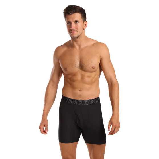 3PACK Boxershorts för herrar Under Armour svart (1383884 001)