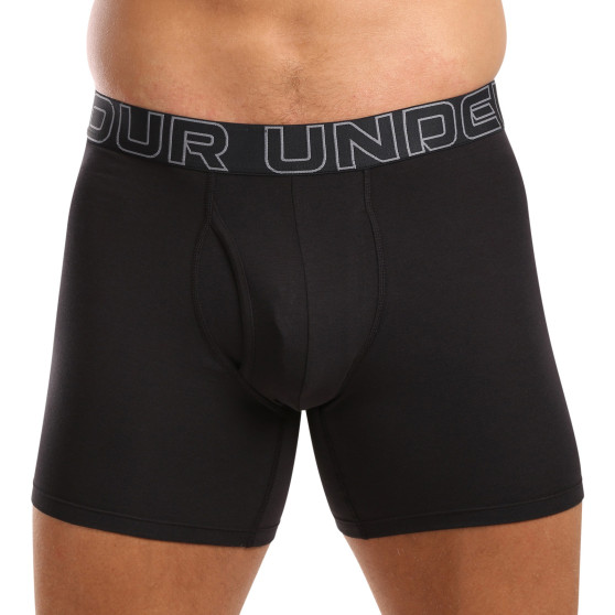 3PACK Boxershorts för herrar Under Armour svart (1383889 001)