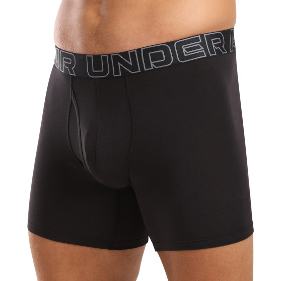 3PACK Boxershorts för herrar Under Armour svart (1383889 001)