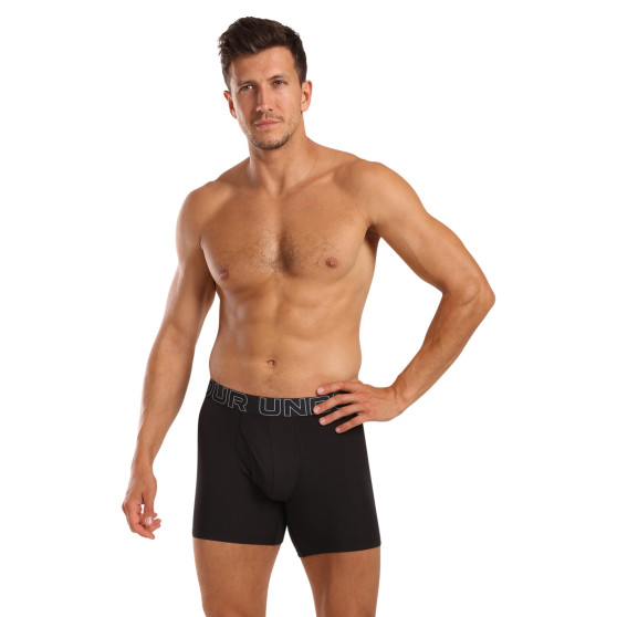 3PACK Boxershorts för herrar Under Armour svart (1383889 001)