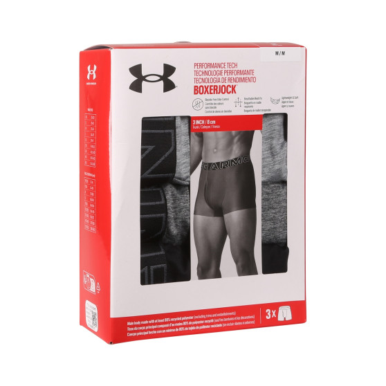 3PACK Boxershorts för herrar Under Armour multicolour (1383882 035)