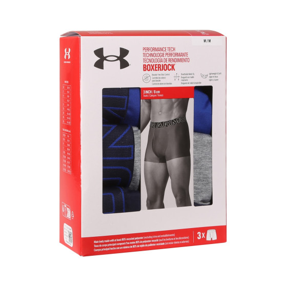 3PACK Boxershorts för herrar Under Armour multicolour (1383882 400)