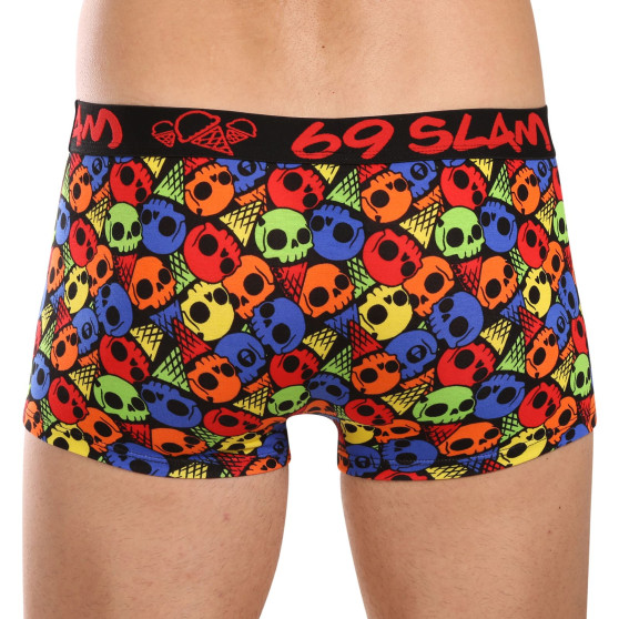 69SLAM Boxershorts för män höft bambu SKULL CONE (MHBSKC-BB)