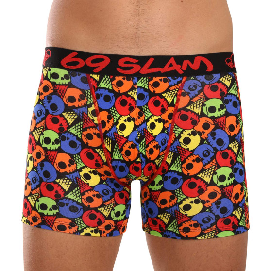 69SLAM Boxershorts herr passform bambu SKULL CONE (MPBSKC-BB)