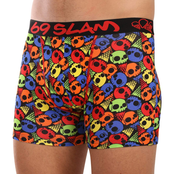 69SLAM Boxershorts herr passform bambu SKULL CONE (MPBSKC-BB)