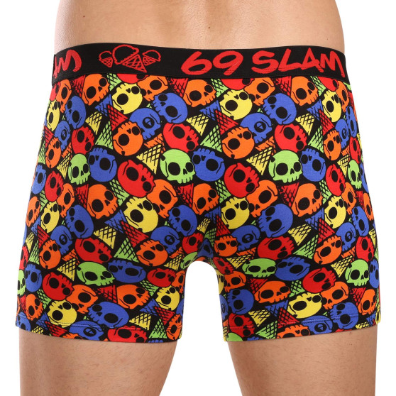 69SLAM Boxershorts herr passform bambu SKULL CONE (MPBSKC-BB)