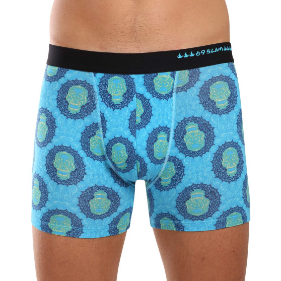 69SLAM Boxershorts herr passform bambu SKULL MANDALA (MPBSKM-BB)