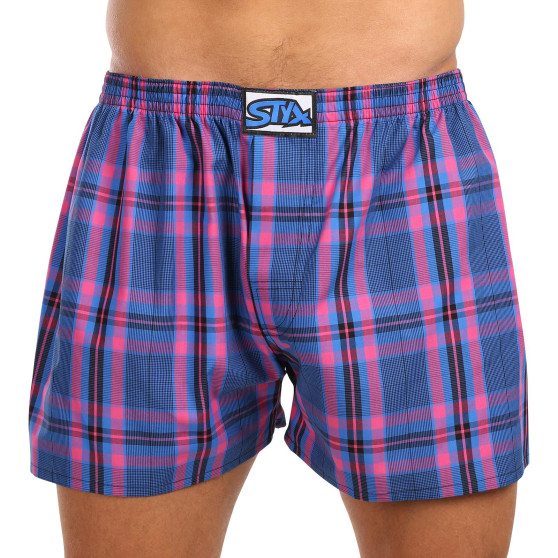 5PACK Boxershorts för herrar Styx klassiskt gummi överdimensionerat flerfärgad (5E103135)