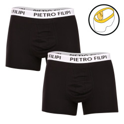 2PACK Pietro Filipi Boxershorts bollhållare för herrar svart (2BCL003)