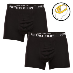 2PACK Pietro Filipi Boxershorts bollhållare för herrar svart (2BCL002)