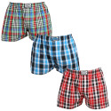 3PACK Boxershorts för herrar Styx klassiskt gummi överdimensionerat flerfärgad (3E103436)