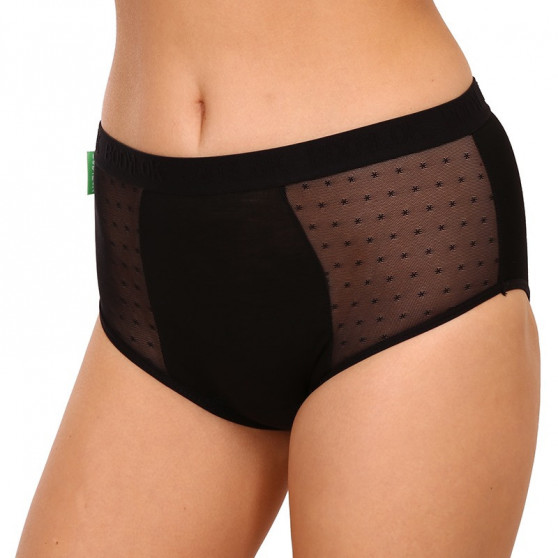 Bodylok Skadad förpackning - Menstruationstrosor Bamboo Hi-Waist Svart Medium Menstruation (BD22044)