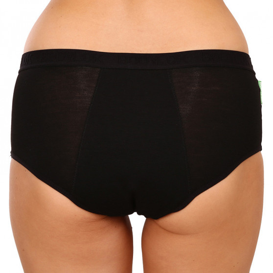 Bodylok Skadad förpackning - Menstruationstrosor Bamboo Hi-Waist Svart Medium Menstruation (BD22044)