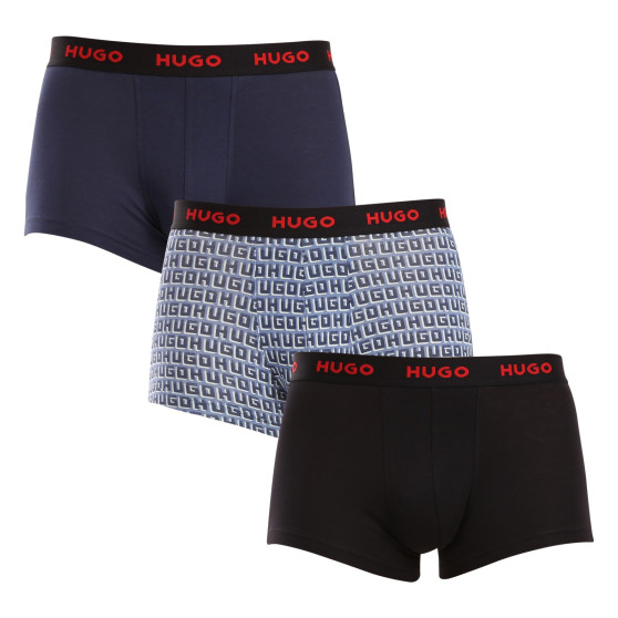 3PACK Boxershorts för herrar HUGO multicolour (50517894 975)