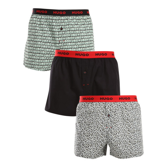 3PACKBoxershorts för herrar HUGO flerfärgad (50518079 972)