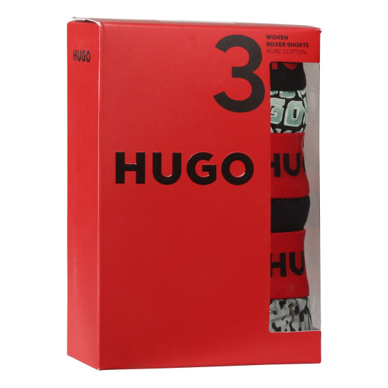 3PACKBoxershorts för herrar HUGO flerfärgad (50518079 972)