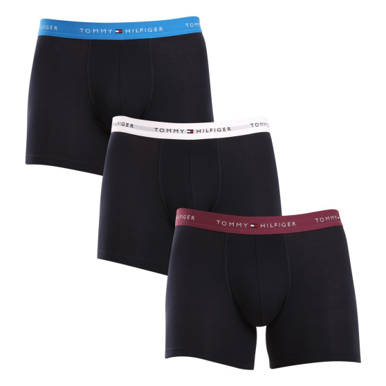 3PACK Boxershorts för herrar Tommy Hilfiger mörkblå (UM0UM02765 0VZ)