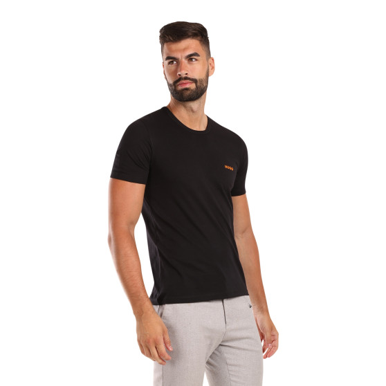 3PACK t-shirt för herrar HUGO svart (50480088 965)