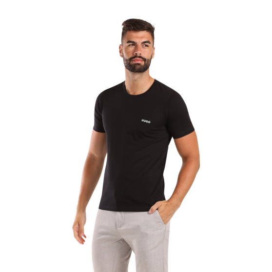 3PACK t-shirt för herrar HUGO svart (50480088 965)