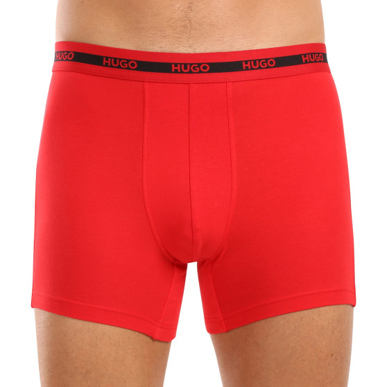 3PACK Boxershorts för herrar HUGO multicolour (50520475 971)