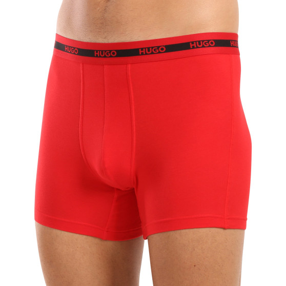 3PACK Boxershorts för herrar HUGO multicolour (50520475 971)