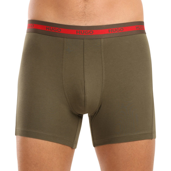 3PACK Boxershorts för herrar HUGO multicolour (50520475 971)