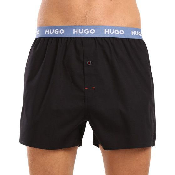 3PACKBoxershorts för herrar HUGO svart (50518079 961)