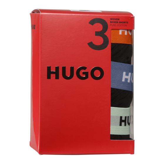 3PACKBoxershorts för herrar HUGO svart (50518079 961)